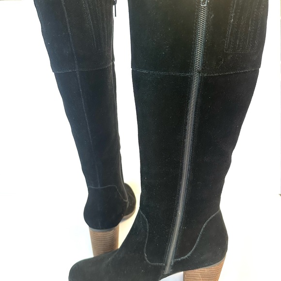 Crown Vintage black suede tall Unicorn boots, size 8.5 - Picture 5 of 8